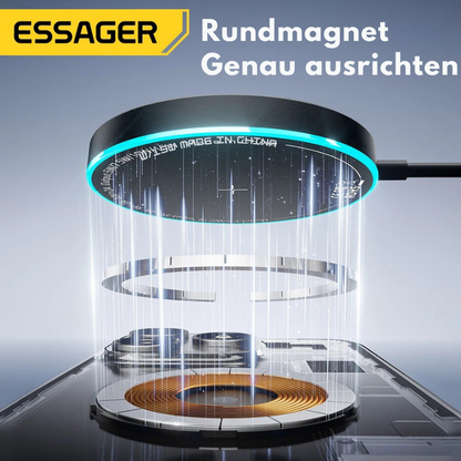 Essager 15W Magnetisches kabelloses Ladegerät – Für iPhone 16/15/14/13 Pro Max