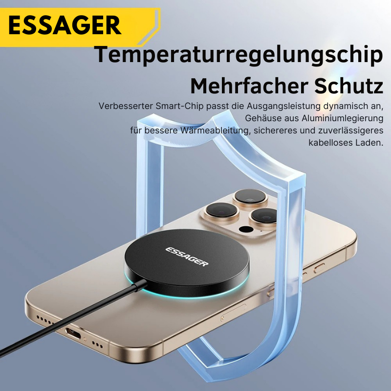 Essager 15W Magnetisches kabelloses Ladegerät – Für iPhone 16/15/14/13 Pro Max
