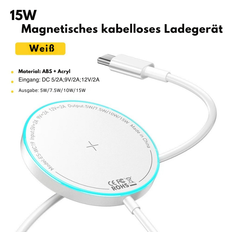 Essager 15W Magnetisches kabelloses Ladegerät – Für iPhone 16/15/14/13 Pro Max