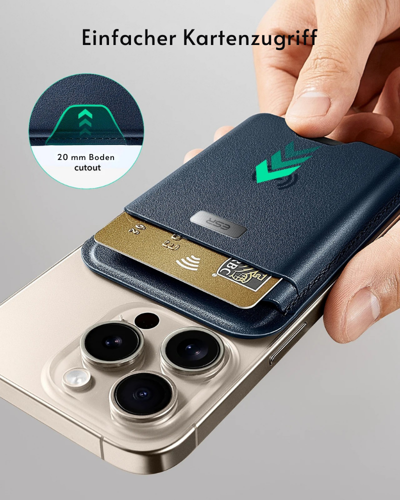 REVNNA MagTrace – Premium Leder Wallet mit Finder-Funktion