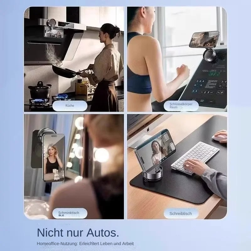 REVNNA™ Premium Magnetischer MagSafe-Halter (Faltbare 360°-Auto- und Schreibtischhalterung)