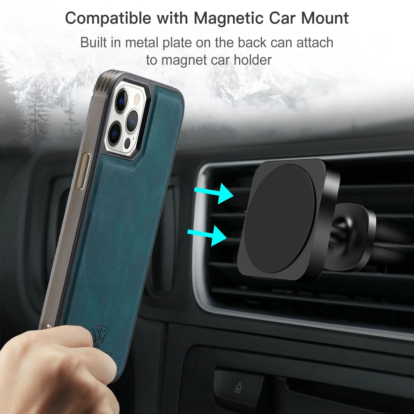 REVNNA™ Magnetische Premium-Lederhülle für iPhone