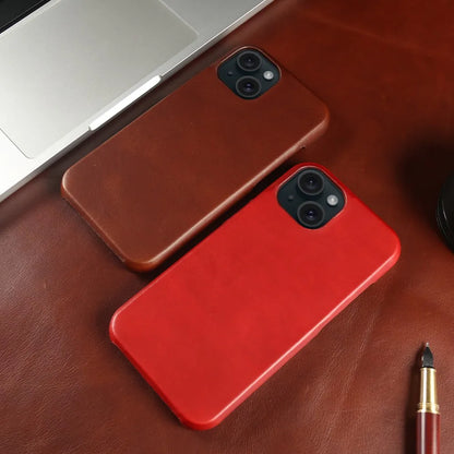 Strapazierfähige Hülle aus echtem Leder – Für iPhone 15 Pro Max (MagSafe)