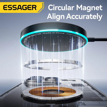 Essager 15W Magnetisches kabelloses Ladegerät – Für iPhone 16/15/14/13 Pro Max