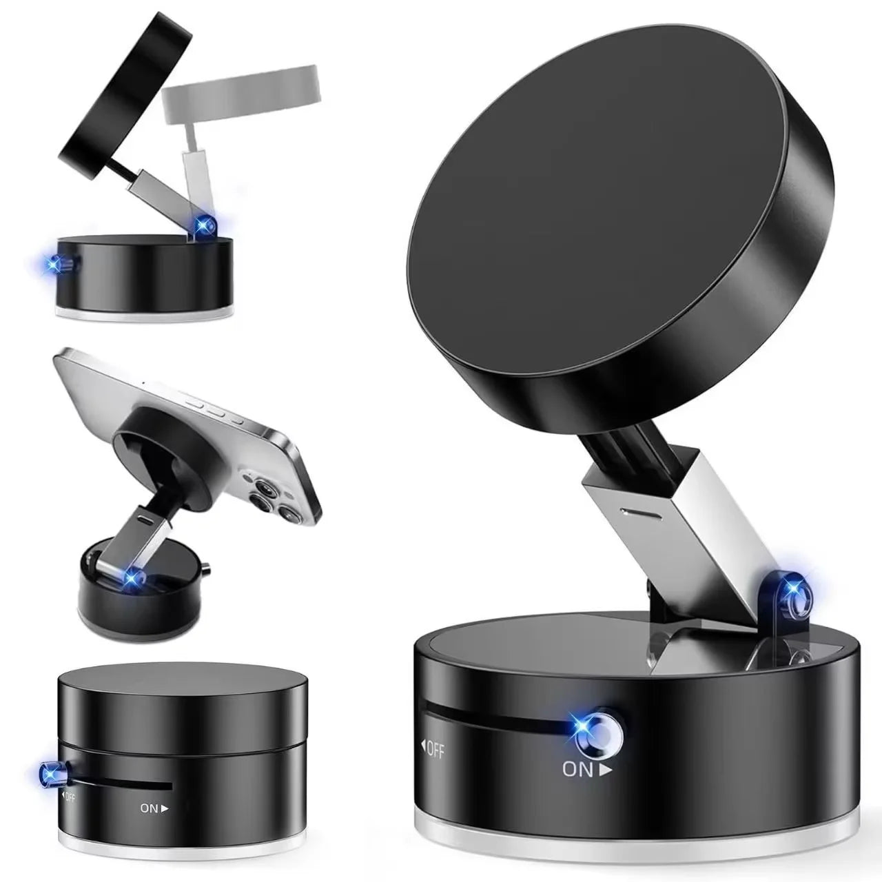 REVNNA™ Premium Magnetischer MagSafe-Halter (Faltbare 360°-Auto- und Schreibtischhalterung)