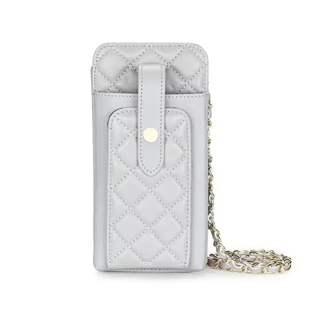 REVNNA™ Umhängetasche aus Leder | Elegante Schaffell-Handytasche