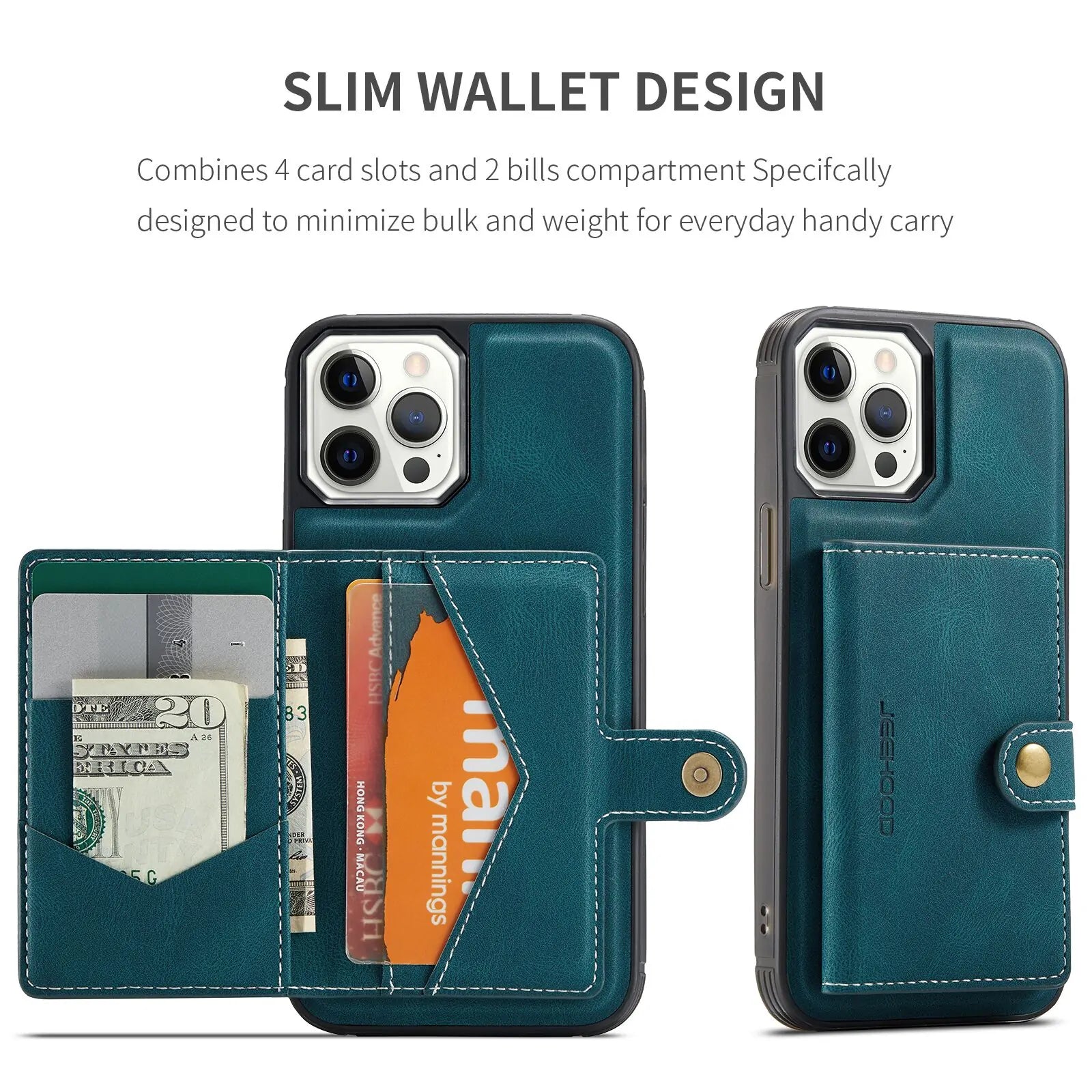 REVNNA™ Magnetische Premium-Lederhülle für iPhone